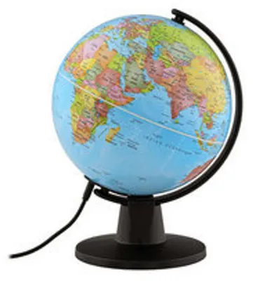 Produktbild von Räthgloben Globus NDL 16, beleuchtet, 16 cm, politische Kartografie, Sternenbild, deutsch