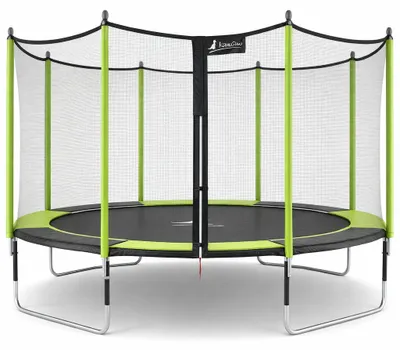 Produktbild von KANGUI - Gartentrampolin Ø 430cm + Sicherheitsnetz - JUMPI 430 – Schwarz/Grün