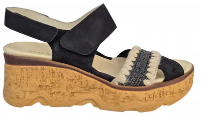 Produktbild von Waldläufer H-Estela Keilsandalette Schwarz in Gr. 39