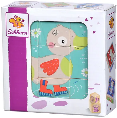 Produktbild von Eichhorn 100005463 - Baby - Bilderwürfel Friends, 9-tlg.- Neu