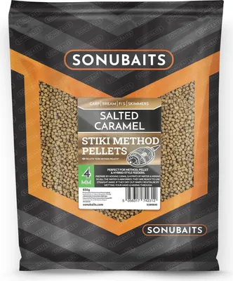 Produktbild von Sonubaits Salted Caramel Stiki Method Pellets 4mm