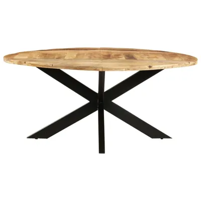Obrázek produktu pro vidaXL Jídelní stůl kulatý 175x75 cm hrubé mangové dřevo