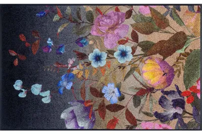 Produktbild von Fußmatte wash+dry Design Midnight Blooms 75x120 cm