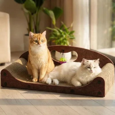 Image de Grandes boîtes en carton pour chats d'intérieur