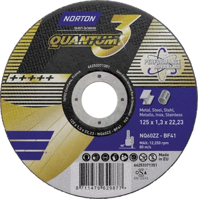 Image de NORTON clipper Disque à tronçonner Quantum droit 125x1,3