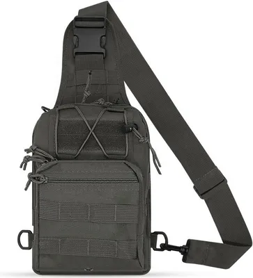 Produktbild von INF Multifunktionale Taktische Brusttasche Schwarz