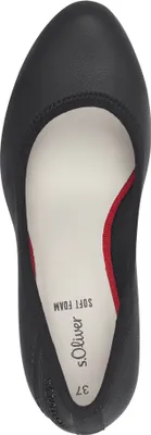 Produktbild von s.Oliver Damen Pumps Blockabsatz sportlich Profilsohle 5-22404-42, Größe:39 EU, Farbe:Schwarz