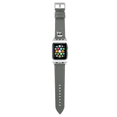 Immagine prodotto di Karl Lagerfeld Cinturino Klawlokhg Apple Watch 42/44/45Mm Argento/Cinturino Argento Saffiano Karl Heads