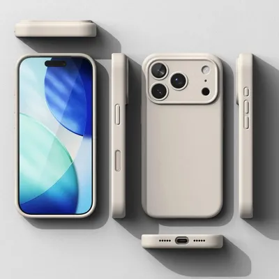Zdjęcie produktu dla Etui Ringke Silicone Magnetic Magsafe Na Iphone 17 Pro - Beżowe
