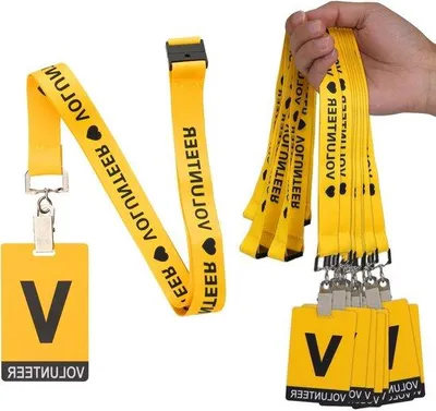 Produktbild von Gelbe Lanyard Set 25 Stück für Firmen und Schulen