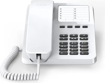 Image de Gigaset DESK 400, Téléphone analogique, Combiné filaire, 10 entrées, Blanc