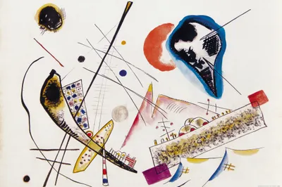 Obrázek produktu pro Wassily Kandinsky Art Print Picture - Lyrická kompozice, 1922 (80 x 120 cm)