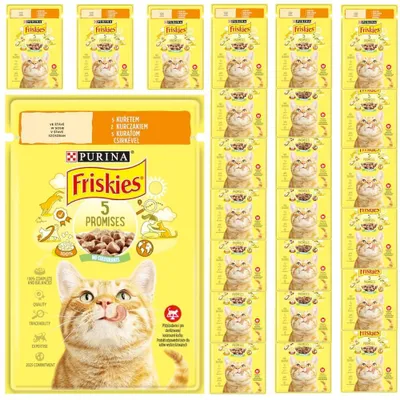Produktbild von Purina Friskies Huhn 24x85g Nassfutter für Katzen in Sauce