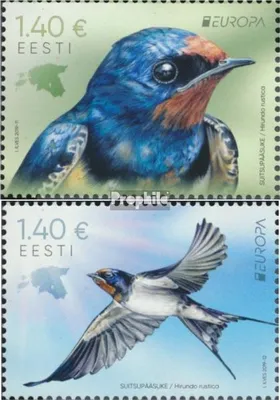 Produktbild von Briefmarken Estland 2019 Mi 953-954 (kompl.Ausg.) postfrisch Einheimische Vögel