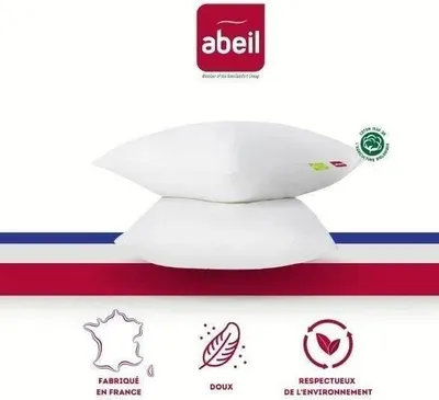 Produktbild von Kissen 2er Set Bio Komfort 60 x 60 cm, Abeil, Weiß