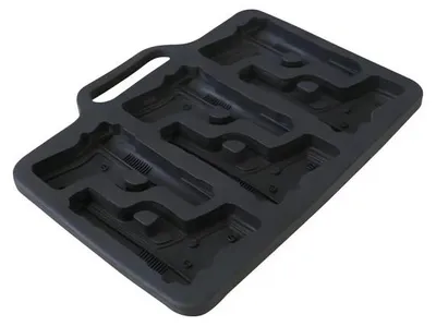 Image de Pronett XJ5381 Moule à glaçons en forme de pistolet, 6 cavités
