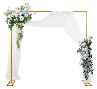 Image de Arche en métal réglable, de 2,5 mètres, pour décoration de mariage