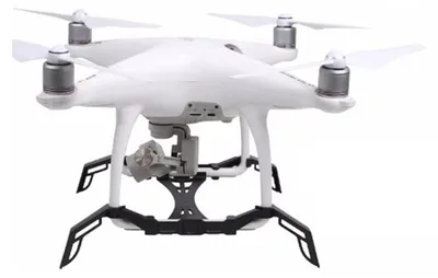 Produktbild von Fahrwerkserhöhung für DJI Phantom 4 Pro – Landebeine Verlängerung 3 cm, Landegestell Erweiterung, Beinverlängerung Schwarz