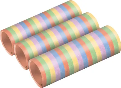 Immagine prodotto di 3 stelle filanti colori arcobaleno pastello