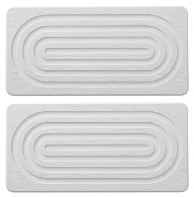 Zdjęcie produktu dla 2PCS Water Absorbing Stone Drying Tray for Sink Diatomite Quick Drying Stone Sink Tray for Kitchen Countertop Faucet Plants White