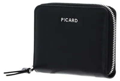 Imagen del producto de PICARD Cuero monedero Peakline 1 Zip Around Wallet Black negro