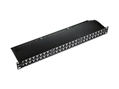 Image de Panneau de raccordement blindé 48 ports Cat.6, noir