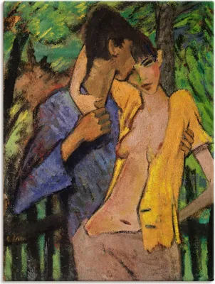 Produktbild von ARTland Leinwandbild Liebespaar. 1919 Größe: 90x120 cm