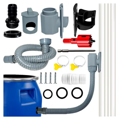 Produktbild von Regenwassersammler für quadratische Fallrohre 60-80 mm mit Montagezubehör