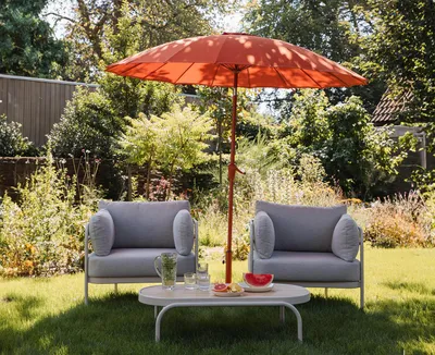 Produktbild von Sunshine Sonnenschirm Ø 250 cm, Farbwahl:Rot