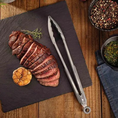 Imagen del producto de Tramontina SOFTTA, pinza multiusos, pinza para cocinar, pinza de cocina, pinza para barbacoa, silicona/acero inoxidable, 34 cm, 25857-161