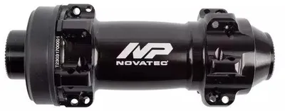Produktbild von Scheibenbremsvorderradnabe, schwarz, NOVATEC, "Straight Pull