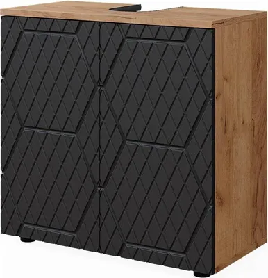 A product shot of a bathroom vanity cabinet.