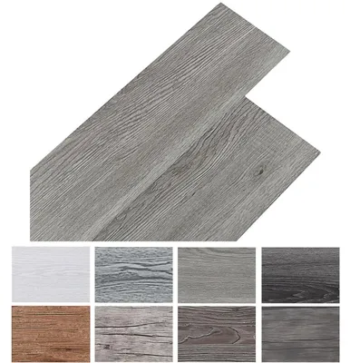 Immagine prodotto di Pavimento in vinile autoadesivo, rivestimento in PVC, 5 m², color marrone-grigio, confezione da 36 pezzi, spessore 2 mm
