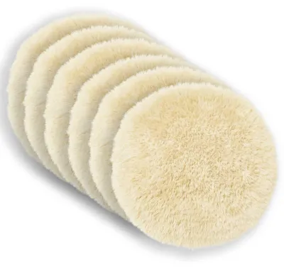Image de vidaXL, housses de coussin, 6 pièces, modèle HEERLEN, couleur crème, diamètre 50 cm, en polaire
