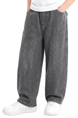 Immagine prodotto di Solidchoice - Jeans baggy da uomo con vita elastica
