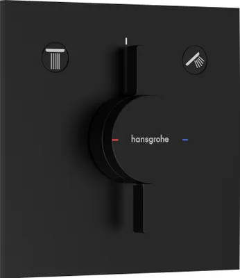 Immagine prodotto di hansgrohe DuoTurn E Mitigeur, encastré, 2 consommateurs, 2 fonctions, rosace carrée, 75417670, 75417670