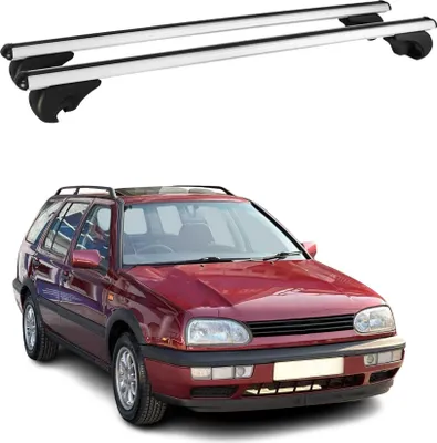 Produktbild von Dachträger Grundtäger für VW Golf Variant 1993-1999 75kg Aluminium Silber 2 tlg