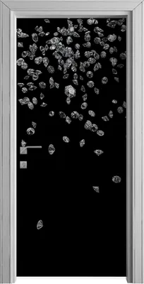 Produktbild von Tür Selbstklebende 90x210 cm Türfolie Türtapete Klebefolie - Diamanten Edelsteine