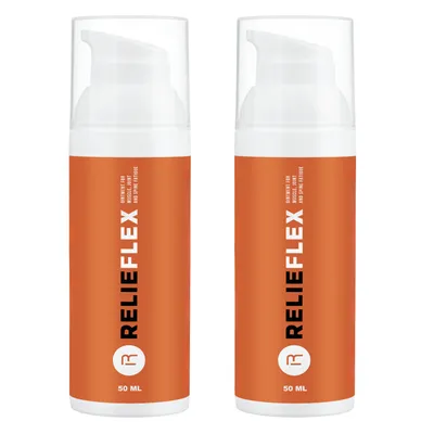 Immagine prodotto di 2x RelieFlex – Pomata forte per la rigenerazione di muscoli, articolazioni e ossa 50 ml