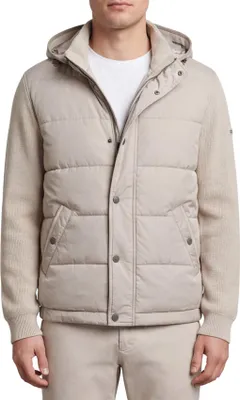 Produktbild von Bugatti gesteppte beige Jacke mit Kapuze