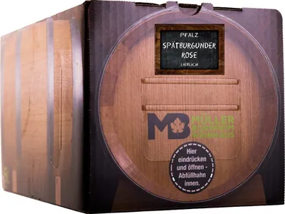 Produktbild von Bag in Box Wein Spätburgunder Rosé lieblich 5 L Weinhaus Müller Bornheim
