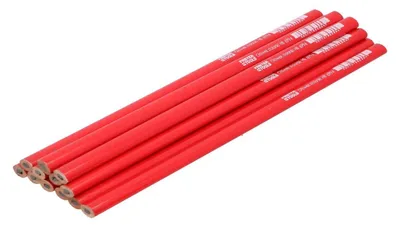 Produktbild von 12 Stück Zimmermannsbleistift 300 mm HB Bleistift Anreißbleistift Baubleistift