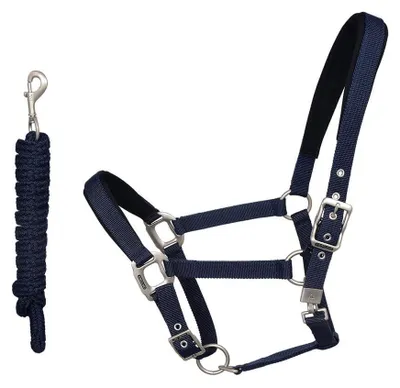 Produktbild von Kingsland Halfter Classic mit Strick Navy Cob