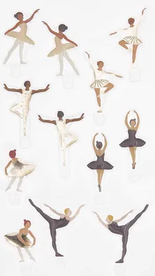 Produktbild von Rico Design Gel Sticker "FIGURICO" Ballett