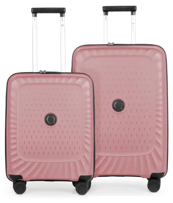 Produktbild von Kotti - Kofferset 2 teilig, Bordkoffer + mittelgroßer Koffer, robuste Hartschale aus recyceltem PP-Material leichte Trolleys Polypropylen Hartschale, 4 Rollen, TSA-Schloss,Rose