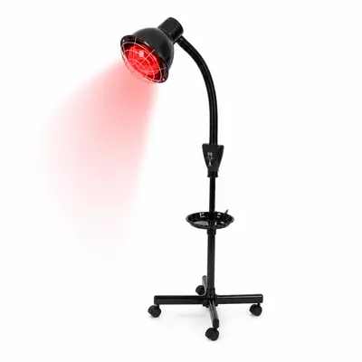 Produktbild von Luxyor RedLight 160 Infrarotlampe 275W mit Stativ auf Rollen, Rotlichtlampe, KI-generiertes Bild