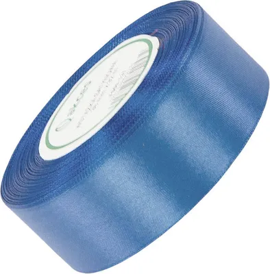 Produktbild von Satinband 38 mm - blau - 32 Meter