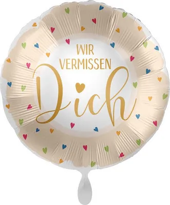 Produktbild von Wir vermissen Dich Folienballon 43cm