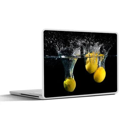 Produktbild von MuchoWow® Laptop Aufkleber Sticker Cover Zitrone - Frucht - Stilleben - Wasser - Gelb 25x18 cm - Laptop-Deko