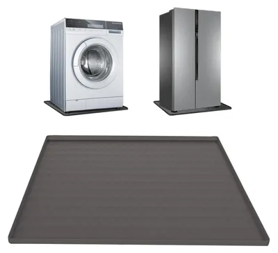 Immagine prodotto di Tappetino per frigorifero, 60 x 60 cm, in silicone con bordo rialzato per protezione